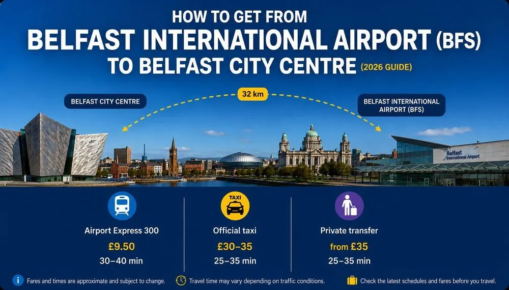 How to Get from Belfast International Airport to the City Centre (2026 Guide)