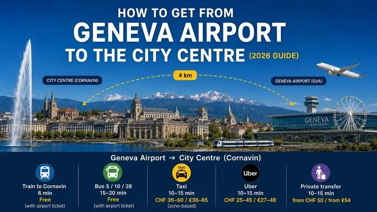 How to Get from Geneva Airport to the City Centre (2026 Guide)