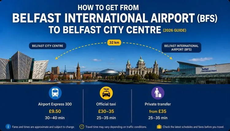 How to Get from Belfast International Airport to the City Centre (2026 Guide)